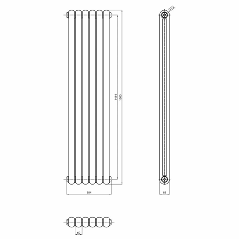 Brenton Saturnia Vertical Column Radiator