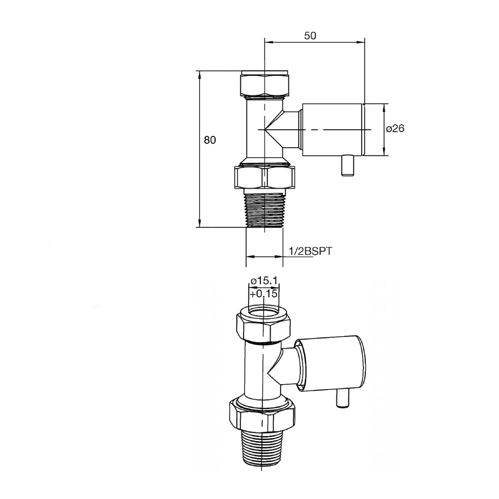 nuie Minimalist Radiator Valves
