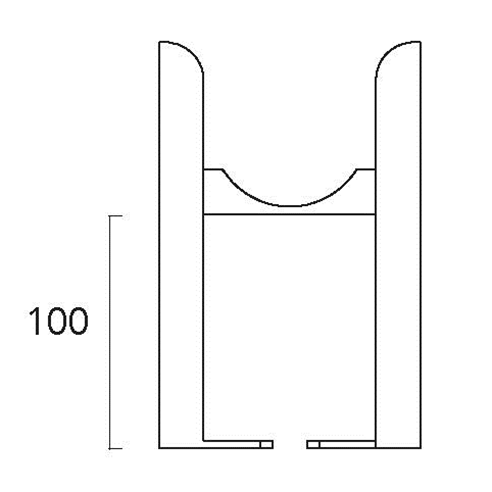 EliteHeat Victoria Traditional Column Radiator Floor Mounted Leg