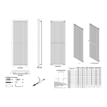 Aeon Lunar Stainless Steel Vertical or Horizontal Designer Radiator ...