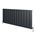 Brenton Magma Single Panel Horizontal Aluminium Radiator - Textured Matt Anthracite - 600 x 1230mm
