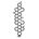 Terma Hex Steel Designer Vertical Radiator - Matt Black - 1700 x 573mm