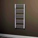 Aeon Zenith Vertical Designer Heated Towel Rail Radiator - Polished - 560 x 380mm