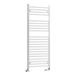 DQ Heating Metro Vertical Heated Towel Rail - White - 800 x 600mm