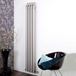 Aeon Bamboo Stainless Steel Wall Mounted Vertical Designer Radiator - Polished - 1800 x 80mm
