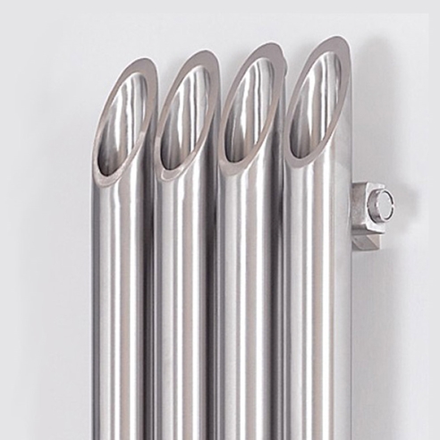 Aeon Bamboo Stainless Steel Wall Mounted Vertical Designer Radiator