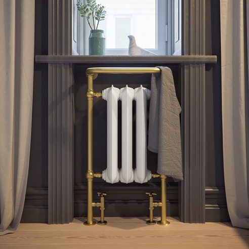 Terma Cast Iron Traditional Heated Towel Rail - 6 Colours