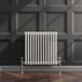 EliteHeat Horizontal Designer 2 Column White Radiator - 600mm Tall