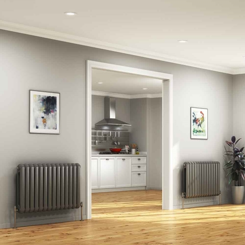 DQ Heating Cassius Column Style Mild Steel Horizontal Designer Radiator