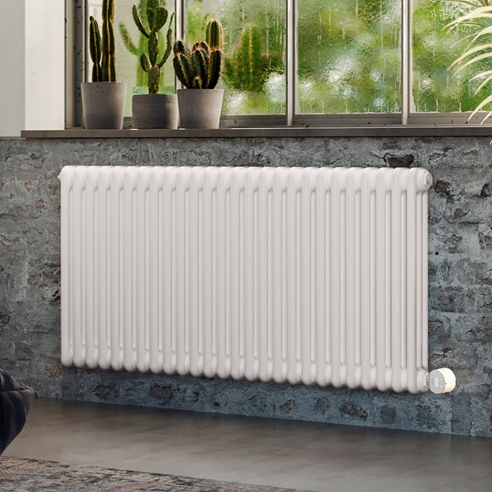 Terma Colorado Electric 3 Column Horizontal Radiator with VEO Wi-Fi Controlled Heating Element