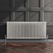 EliteHeat Horizontal Designer 4 Column White Radiator - 600mm Tall