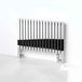 Aeon Arat Stainless Steel Floor Mounted Horizontal Designer Radiator - Brushed