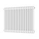 Butler & Rose Designer 2 Column Horizontal Radiator - Gloss White - 600mm Tall