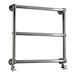 DQ Heating Hockwold Wall Mounted Luxury Traditional Heated Towel Rail - Brushed Nickel - 685 x 475mm