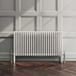 EliteHeat Horizontal Designer 4 Column White Radiator - 600mm Tall