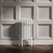 EliteHeat Horizontal Designer 2 Column White Radiator - 600mm Tall