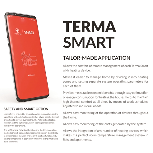 Terma Colorado Electric 3 Column Horizontal Radiator with VEO Wi-Fi Controlled Heating Element