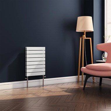 Brenton Ruby Flat Panel Horizontal Panel Radiator - White