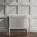 EliteHeat Horizontal Designer 4 Column White Radiator - 600mm Tall
