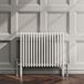 EliteHeat Horizontal Designer 2 Column White Radiator - 600mm Tall