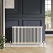 Butler & Rose Designer 2 Column Horizontal Radiator - Gloss White - 600mm Tall
