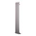 Aeon Bamboo Stainless Steel Wall Mounted Vertical Designer Radiator - Polished - 1800 x 80mm
